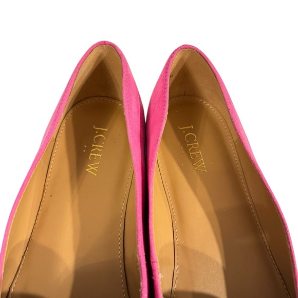 J. Crew Women’s Pink Bow Loafers Flats Shoes Slip On Size 9 Synthetic Suede - Picture 10 of 12